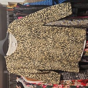 Animal print sweater